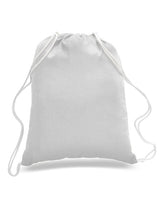 Cotton Canvas Basic Drawstring Backpack