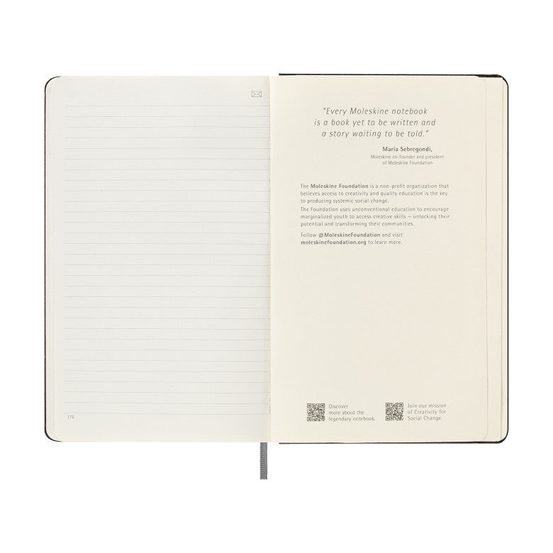 Moleskine® Hard Cover Ruled Large Smart Notebook