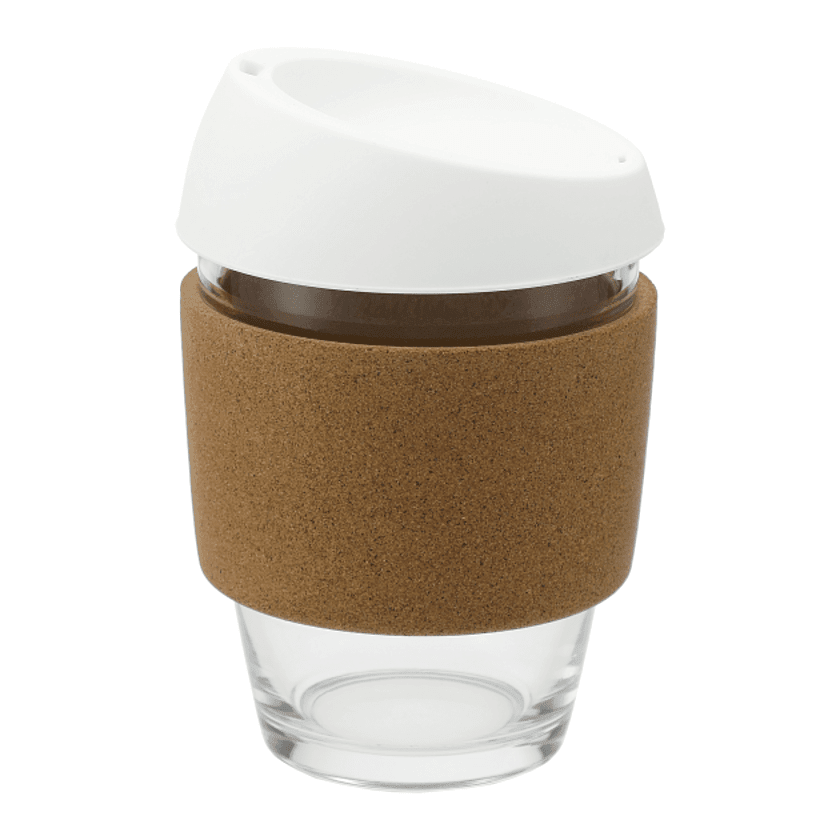 12 oz Brooklyn Glass cup with Cork Band