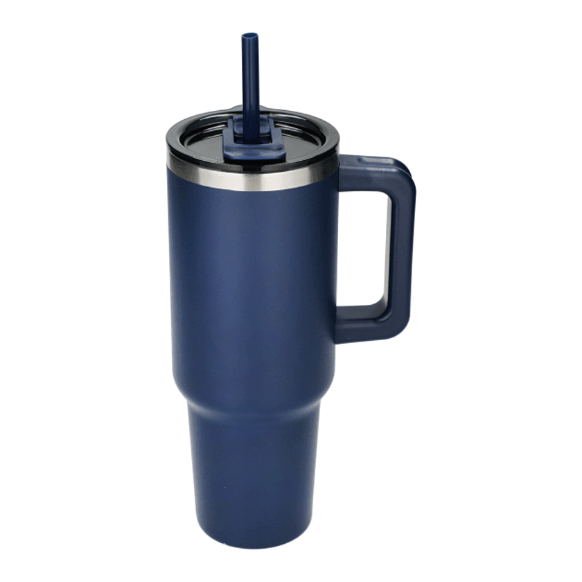 40 oz Vacuum Insulated Eco-Friendly Travel Tumbler With Straw