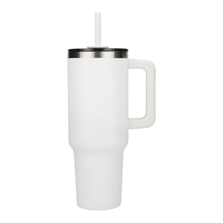 40 oz Vacuum Insulated Eco-Friendly Travel Tumbler With Straw