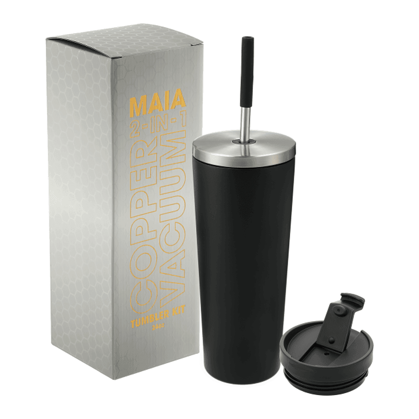 24 oz Maia 2-in-1 Copper Vacuum Tumbler Kit