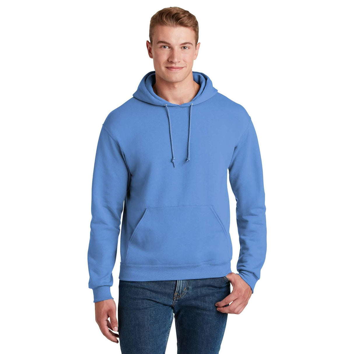 Jerzees Adult NuBlend® Fleece Pullover Hooded Sweatshirt Columbia Blue