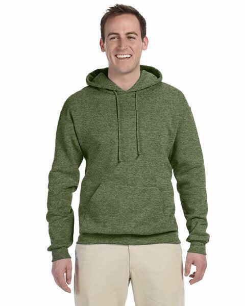 Jerzees Adult NuBlend® Fleece Pullover Hooded Sweatshirt Military Green Heather