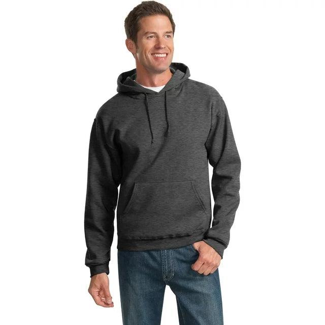 Jerzees Adult NuBlend® Fleece Pullover Hooded Sweatshirt Black Heather