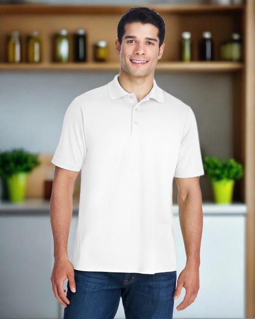 CORE365 Men's Origin Performance Piqué Polo White