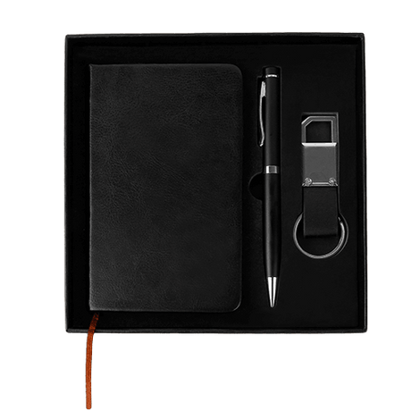 Customized LOGO Office Business Gift Set with Metal Pen And Keychain - Gifts & Values