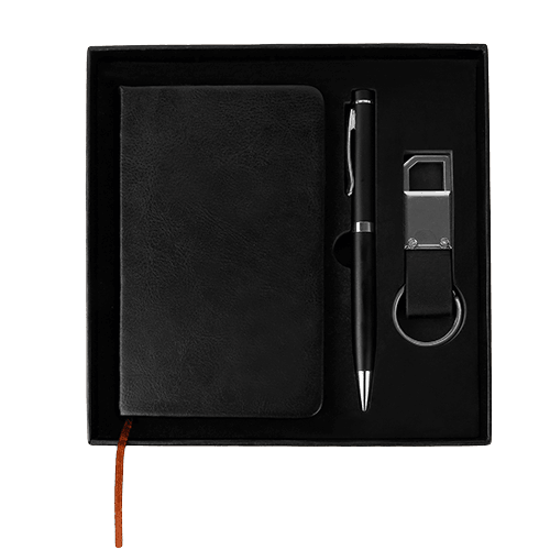 Customized LOGO Office Business Gift Set with Metal Pen And Keychain - Gifts & Values