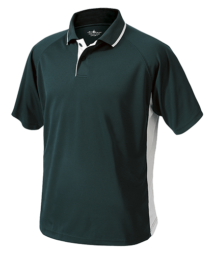 Men's Color Blocked Wicking Polo Forest/White - Gifts & Values