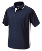 Men's Color Blocked Wicking Polo Navy/White - Gifts & Values