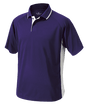 Men's Color Blocked Wicking Polo Purple/White - Gifts & Values