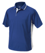 Men's Color Blocked Wicking Polo Royal/White - Gifts & Values