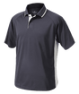 Men's Color Blocked Wicking Polo Slate/White - Gifts & Values