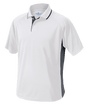 Men's Color Blocked Wicking Polo White/Slate - Gifts & Values