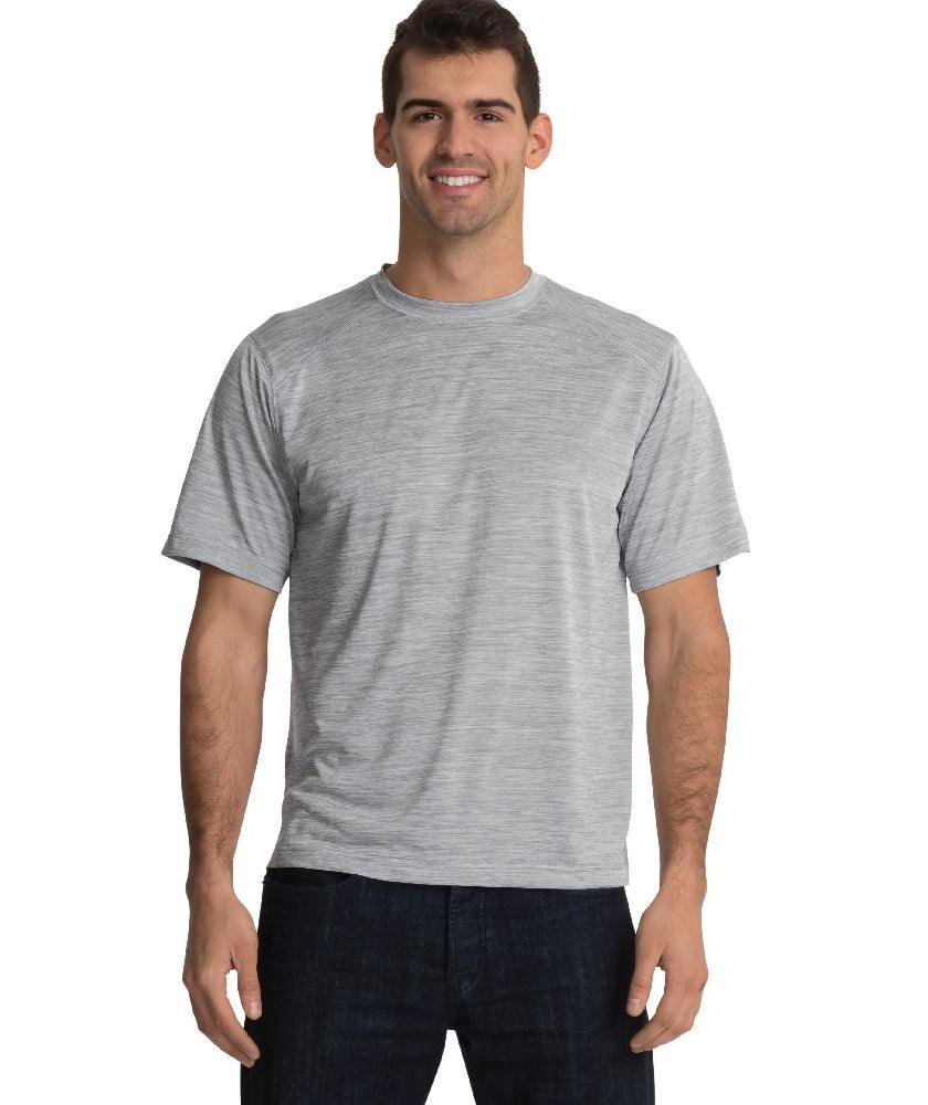 Men's Space Dye Performance Tee Grey - Gifts & Values