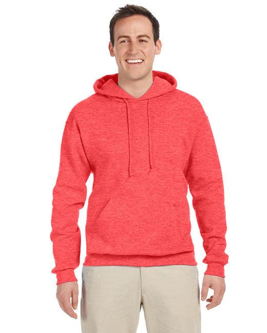 Jerzees Adult NuBlend® Fleece Pullover Hooded Sweatshirt Retro Heather Coral