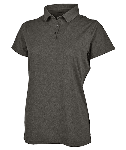 Women's Heathered Eco-Logic Stretch Polo Graphite Heather - Gifts & Values