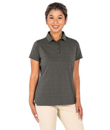 Women's Heathered Eco-Logic Stretch Polo Graphite Heather - Gifts & Values