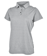 Women's Heathered Eco-Logic Stretch Polo Light Grey Heather - Gifts & Values