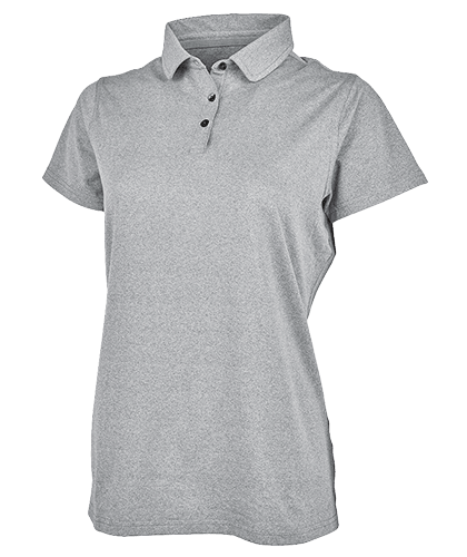 Women's Heathered Eco-Logic Stretch Polo Light Grey Heather - Gifts & Values