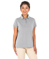 Women's Heathered Eco-Logic Stretch Polo Light Grey Heather - Gifts & Values