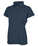 Women's Heathered Eco-Logic Stretch Polo Navy Heather - Gifts & Values