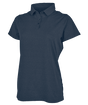 Women's Heathered Eco-Logic Stretch Polo Navy Heather - Gifts & Values