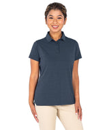 Women's Heathered Eco-Logic Stretch Polo Navy Heather - Gifts & Values