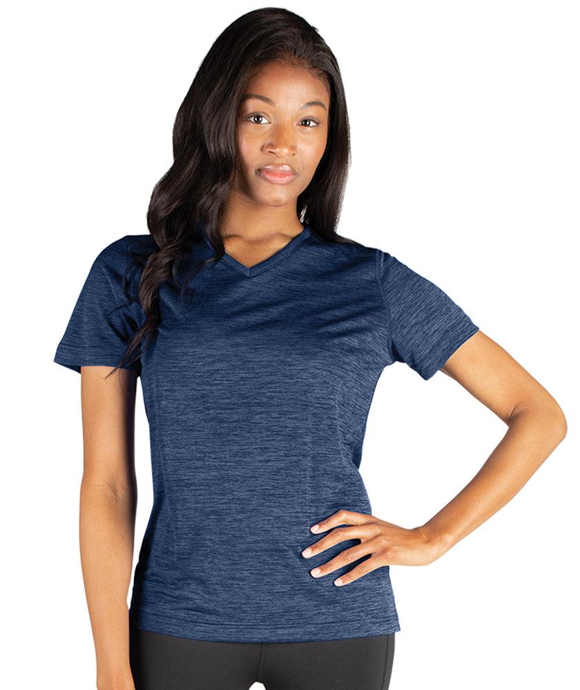 Women's Space Dye Performance Tee Navy - Gifts & Values