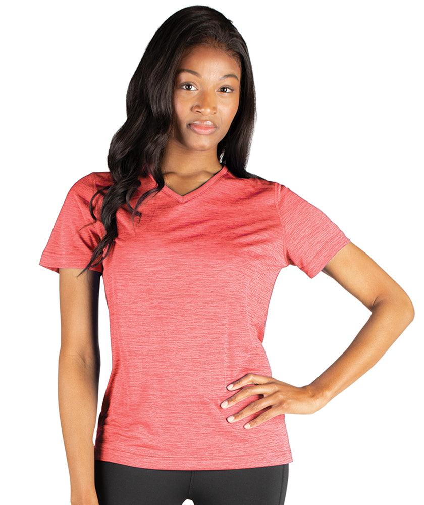 Women's Space Dye Performance Tee Pink - Gifts & Values